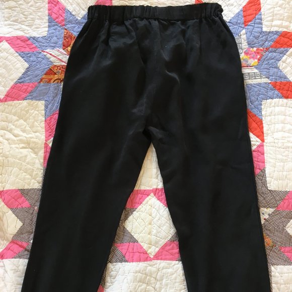 Eileen Fisher, Black front pleat pants - Picture 3 of 6